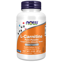 Thumbnail for NOW Foods Supplements, L-Carnitine (L-Carnitine Tartrate) Pure Powder, Boosts Cellular Energy, Amino Acid, 3-Ounce