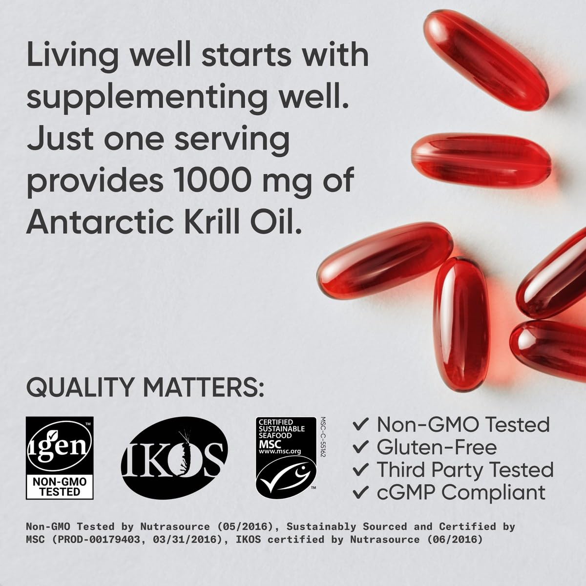 Sports Research® Rejuvenate Duo - 1000mg Krill Oil Supplement with EPA & DHA Omega-3, Phospholipids & Astaxanthin from Antarctic Krill + Biotin-Infused Collagen Peptides Complex with Hyaluronic Acid