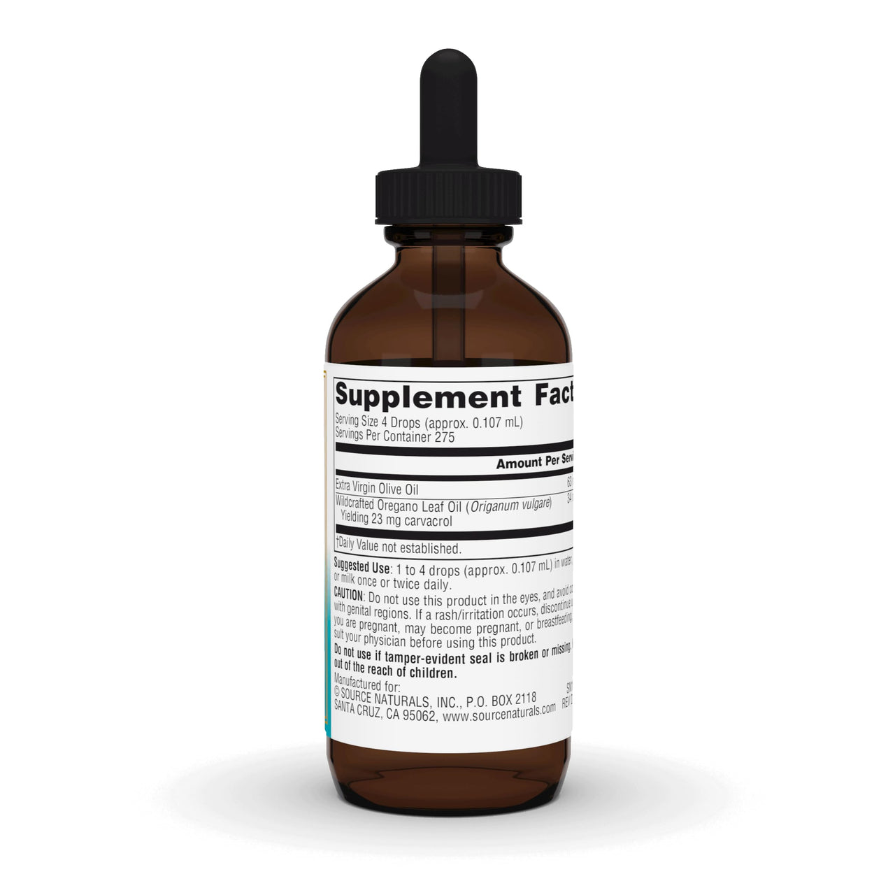 Source Naturals Wellness Oil of Oregano, Standardized to 70% Carvacrol* - 1 Fluid oz
