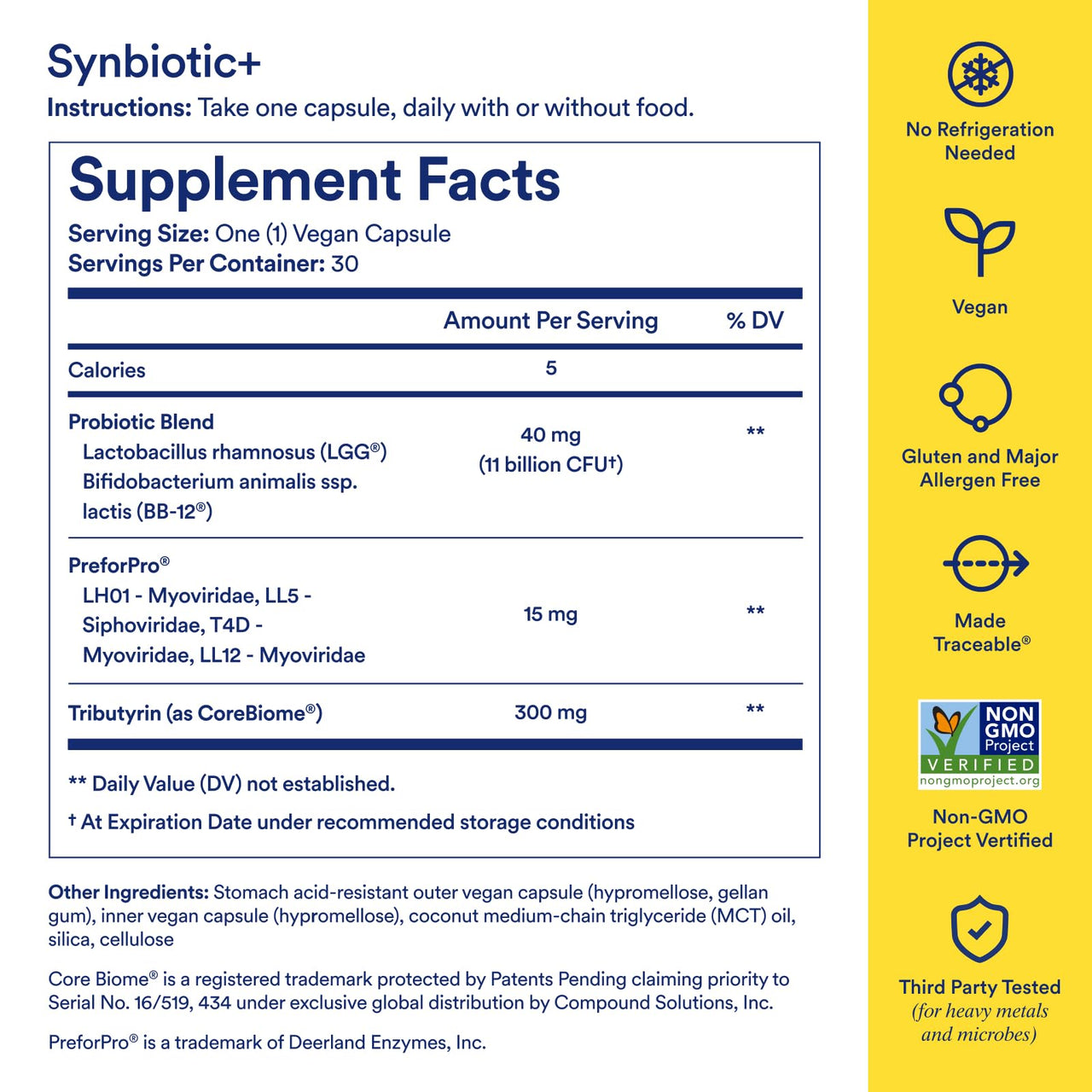 Ritual Synbiotic+ Probiotic, Prebiotic, Postbiotic, 3-in-1 Supplement for Gut Health and Digestive Support, Regularity, Bloat, Immune*, Vegan Delayed-Released Daily Capsule, Women and Men, 30 Day