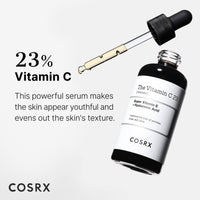 Thumbnail for COSRX Pure Vitamin C 23% Serum with Vitamin E & Hyaluronic Acid, Hydrating Facial Serum for Fine Lines, Uneven Skin Tone & Dull Skin, 0.7oz/20g, Korean Skin Care