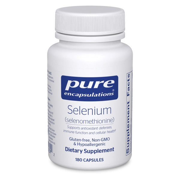 Pure Encapsulations Selenium - 200 mcg - for Healthy Cellular Function, Immune System & Antioxidant Defenses* - Mineral Supplement - Vegan & Gluten Free - 180 Capsules