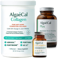 Thumbnail for ALGAECAL Calcium, Vitamin D3 & Collagen Bundle – Hydrolyzed Collagen with Clinically-Supported Verisol, Fortibone & Fortigel, Plus Calcium, Vitamin ADEK, & Trace Minerals for Bone Health & Anti-Aging