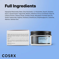Thumbnail for COSRX Hyaluronic Acid Moisturizing Cream, Long-lasting Hydration, Rich Moisturizer for Sensitive Skin 3.52 oz / 100g, Korean Skin Care, Animal Testing Free, Parabens Free