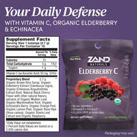 Thumbnail for Zand Immunity Elderberry Vitamin C Lozenges, Immune Support Soothing Throat Drops, Elderberry, Vitamin C, Echinacea Extract, No Cane Sugar or Corn Syrup, Gluten Free, Non-GMO (12 Bags, 18 Lozenges)