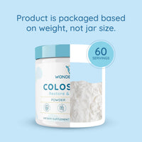 Thumbnail for WONDERCOW Colostrum Supplement Powder for Gut Health, Immune Support, Muscle Recovery & Wellness | Natural IgG Pure Whole Bovine Colostrum Superfood, Unflavored, 60 Servings
