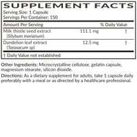 Thumbnail for Futurebiotics Milk Thistle Silymarin Marianum & Dandelion Extract Liver Health Support, Antioxidant Support, Detox, 150 Capsules