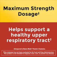 Thumbnail for Nature Made Maximum Strength Dosage Vitamin C 1000mg per Serving, Immune Support Vitamin C Gummies for Adults, 80 Gummies, 20 Day Supply