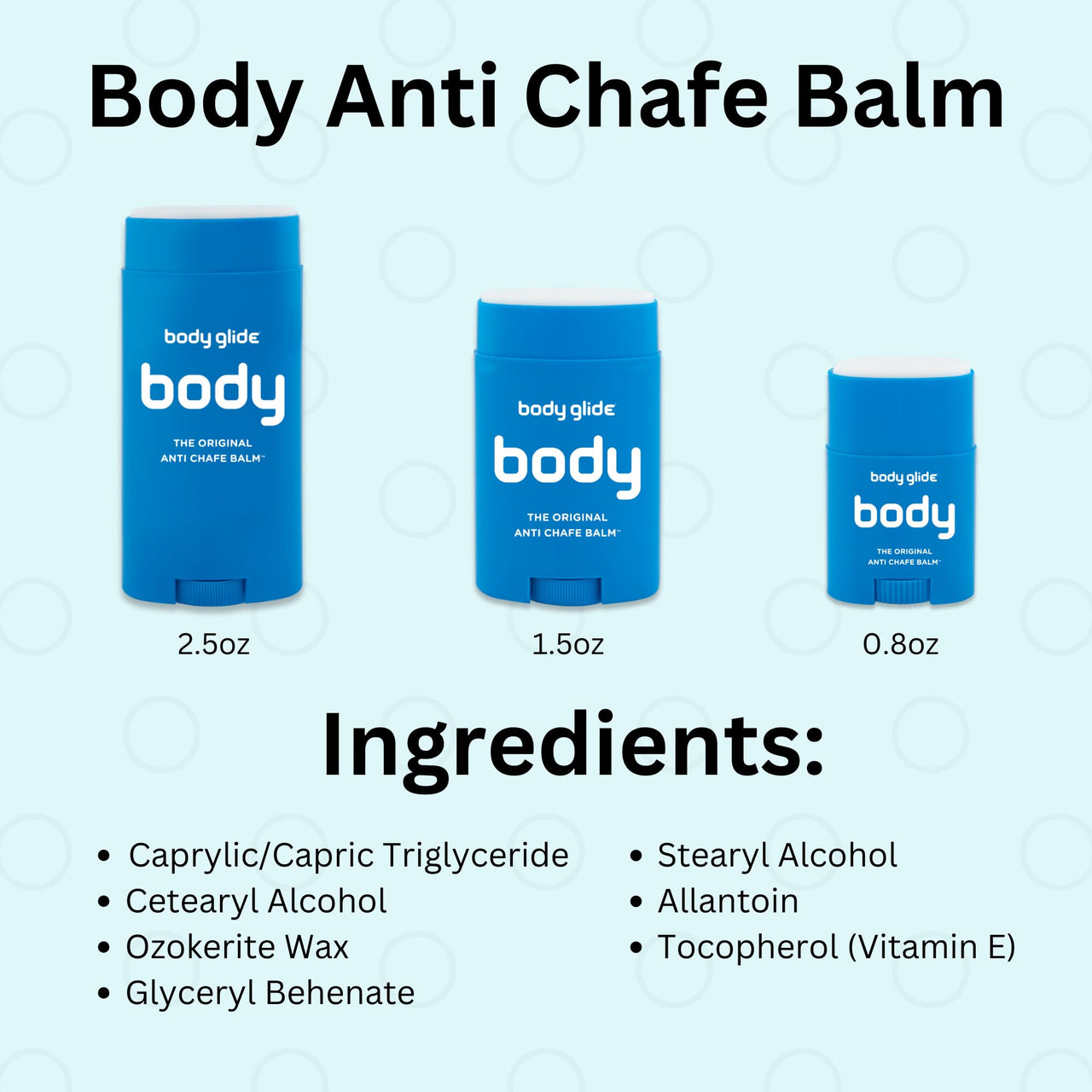 Body Glide Original Anti Chafe Balm | No Chafing Stick | Prevent Arm, Chest, Butt, Thigh, Ball Chafing & Irritation | Trusted Skin Protection Since 1996 |1.5oz