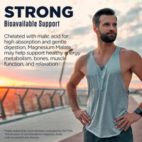 Thumbnail for KAL Magnesium Malate 400mg, Chelated Magnesium Supplement with Malic Acid, Healthy Energy & Muscle Function Support, Enhanced Absorption, Vegan, Non-GMO, 45 Servings, 90 Veg Tabs