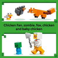 Thumbnail for LEGO Minecraft Chicken Farm Building Toy for Kids - Video Game Playset & Figures for Boys & Girls, Ages 7+ - Gift for Birthdays - 21585