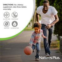 Thumbnail for NaturesPlus Source of Life No Iron - 90 Tablets - Multivitamin & Mineral Supplement with Vitamin D3 - Supports Natural Energy & Well-Being - Gluten Free, Vegetarian - 30 Servings