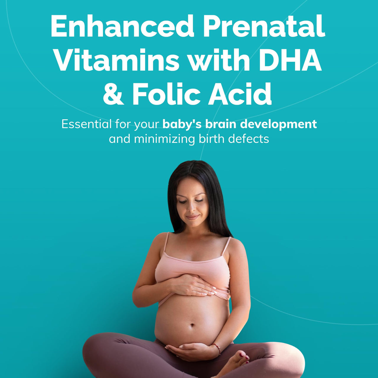 Conceive Plus Prenatal Vitamins for Women Supplement - Multivitamin With Folic Acid for Pregnancy Vegan, Choline, Iron - Pre Natal Vitamins DHA, Non GMO - Maternity Vitamin for Brain & Eye 60 Capsules