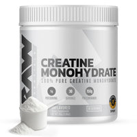 Thumbnail for RAW Nutrition Creatine Monohydrate Powder, Unflavored (30 Servings) - Micronized Creatine Monohydrate Supplement for Workout Performance, Build Muscle & Strength - Creatine Powder for Men & Women