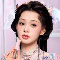 Thumbnail for Flower Knows Butterfly Cloud Collar Glossy Lipstick,Hydrating Solid Lip Gloss,Moisturizing Pink Tinted Lip Balm,Long Lasting Lip Gloss in Balm for Girls&Women,(C05 Peach Blossom)