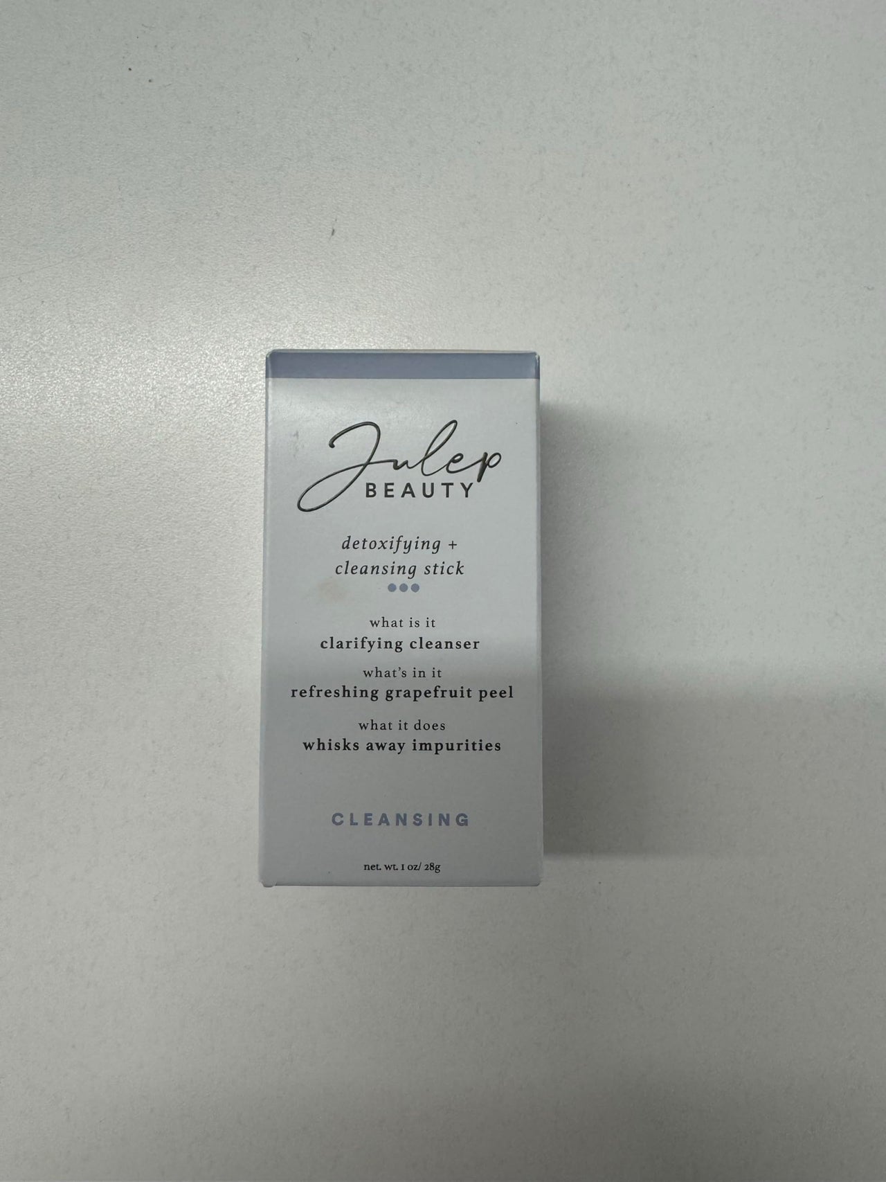 Julep Detoxifying + Cleansing Purifying Face Cleanser Stick, Deep Pore Cleanser with Grapefruit Peel