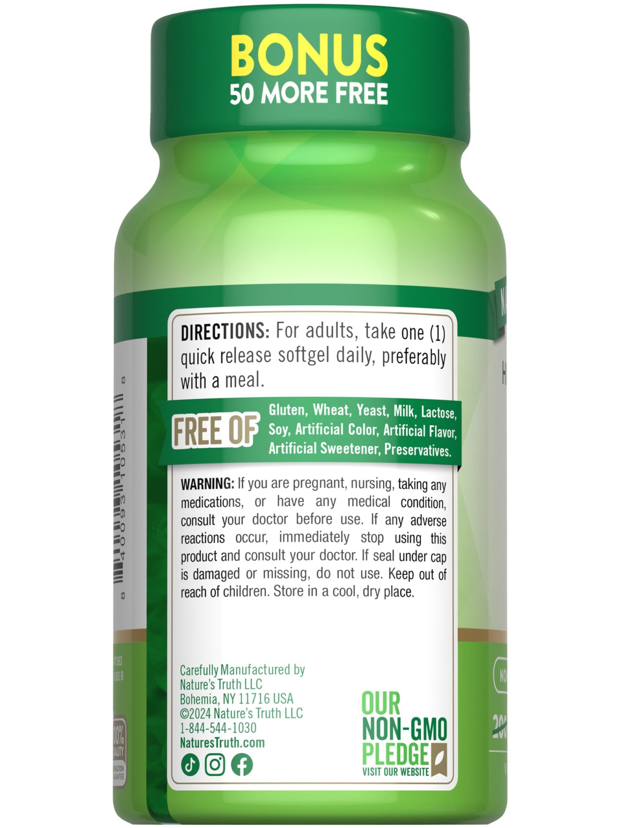 Nature's Truth D3 1000 IU | 250 Softgels | Essential Vitamin D | Non-GMO & Gluten Free Supplement