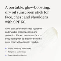 Thumbnail for Supergoop! Glow Stick, 0.7 oz - SPF 50 PA++++ Dry Oil Sunscreen Stick for Face & Body - Brightens & Hydrates for a Healthy Glow - Mess-Free, Travel-Friendly SPF