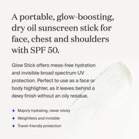 Thumbnail for Supergoop! Glow Stick, .7 oz - SPF 50 PA++++ Dry Oil Sunscreen Stick for Face & Body - Brightens & Hydrates for a Healthy Glow - Mess-Free, Travel-Friendly SPF