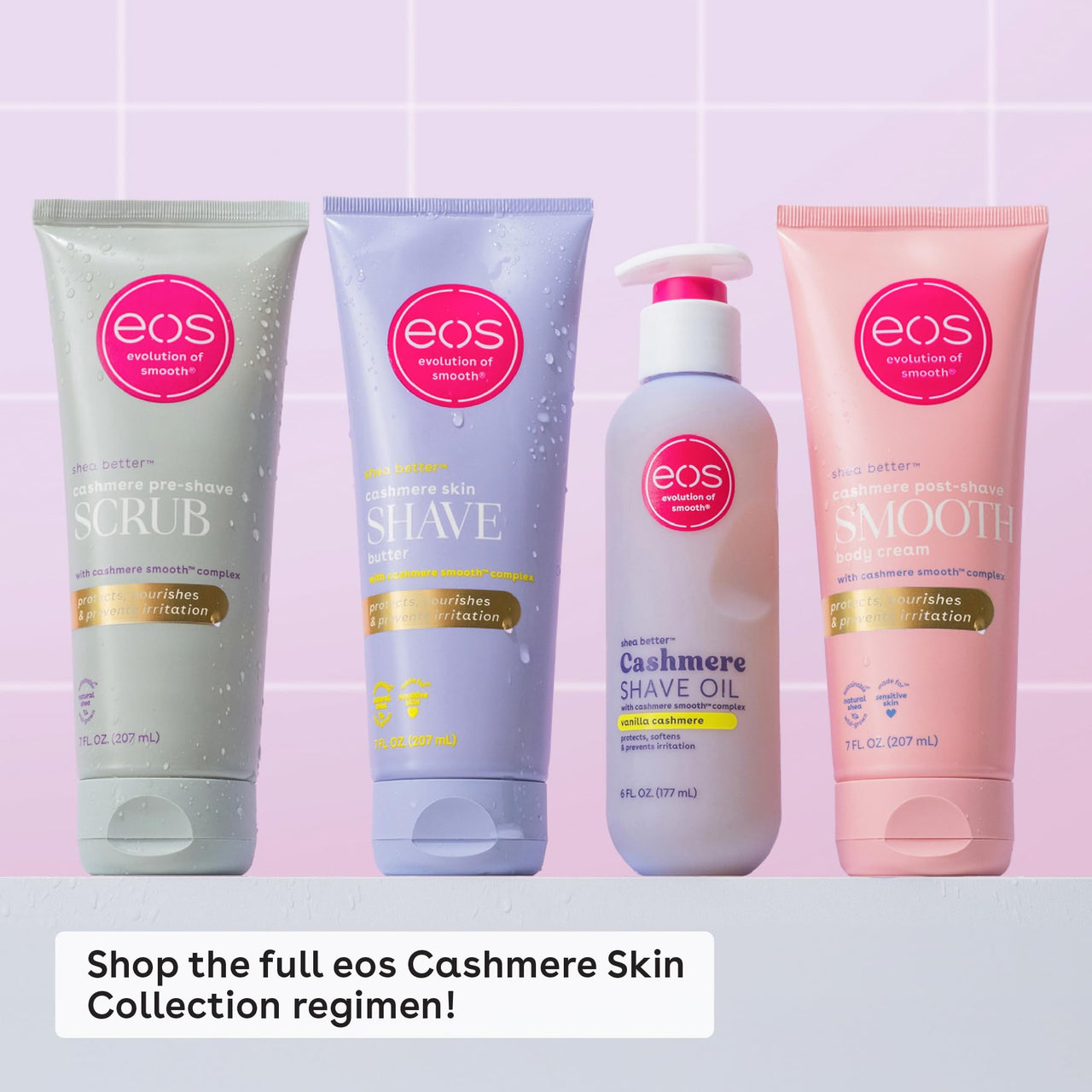 eos Cashmere Skin Collection Shave Butter- Vanilla Cashmere, Non-Foaming, Moisturizing, Prevents Razor Burn, Shave Cream for Women, eos Shave Cream, 7 fl oz