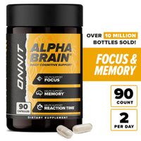 Thumbnail for ONNIT Alpha Brain Nootropic Brain Supplement for Men and Women, IGEN Non-GMO Tested, Memory, Mental Clarity, Cognitive Support and Focus Capsules with L-Theanine and Vitamin B6 (90 Count)