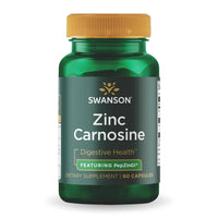 Thumbnail for Swanson Zinc Carnosine - Supports Healthy Stomach Mucosal Lining & Microbial Balance for Digestive Health* - Contains PepzinGI - Non-GMO - 60 Capsules