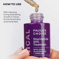 Thumbnail for Paula's Choice CLINICAL 20% Niacinamide Vitamin B3 Concentrated Face Serum, Anti-Aging Serum for Face, Treatment for Discoloration & Minimizing Large Pores, Fragrance-Free, 0.67oz