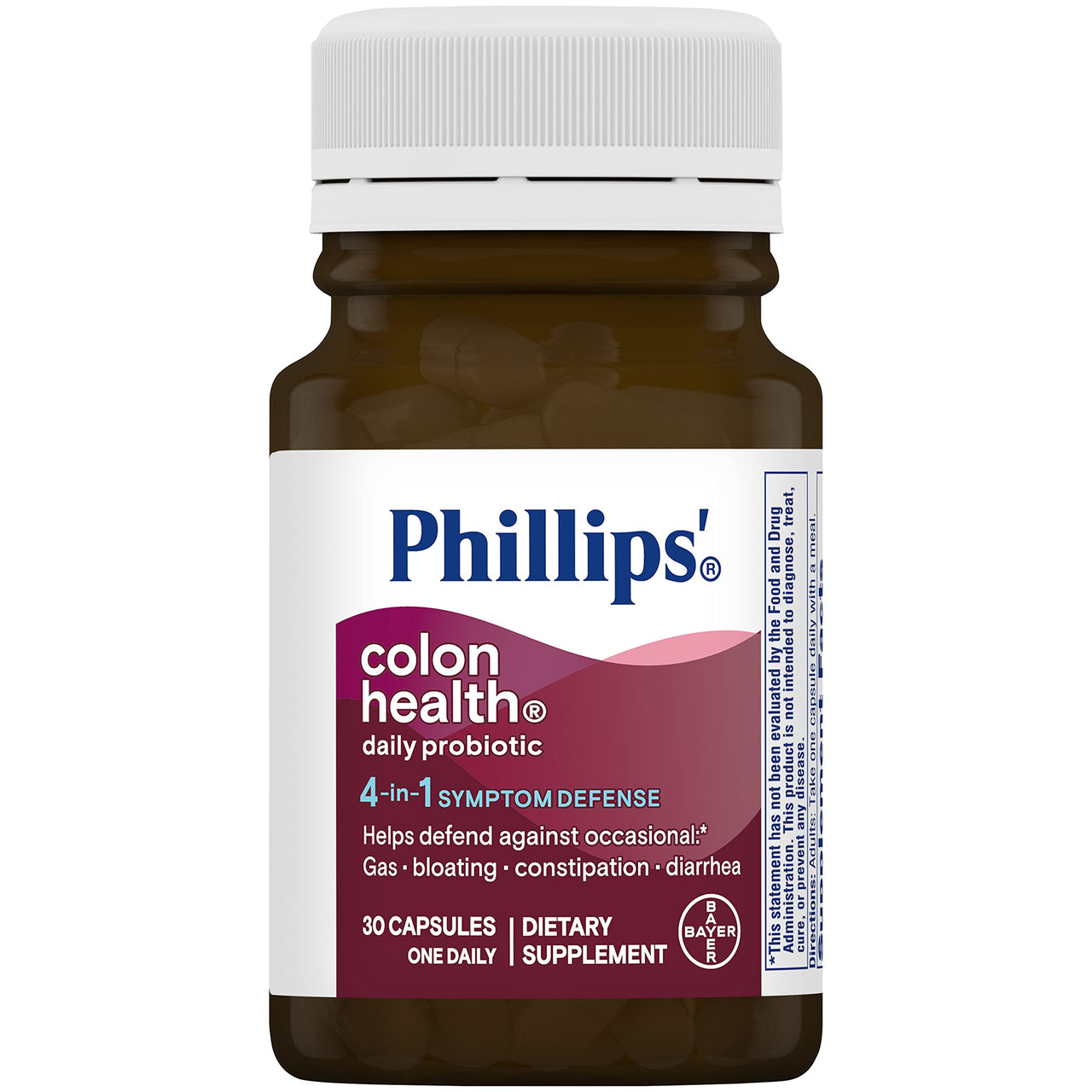 Phillips' Colon Health Probiotic Capsules, 30 Count Bottle - Pack of 3