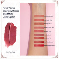 Thumbnail for Flower Knows Strawberry Rococo Cloud Lip Cream,Long Lasting Warm Pink Matte Lipstick,Hydrating Lip Stain,Transfer & Smudge Proof Velvet Liquid Lipstick for Girls&Women,0.12 Fl Oz(S05 Tiny Tulip)