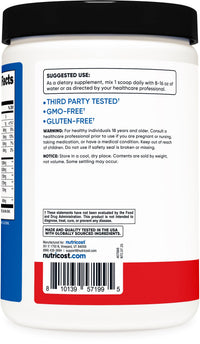 Thumbnail for Nutricost BCAA + Hydration Powder (Fruit Punch) 30 Servings - Branched Chain Amino Acids with Hydration Complex - Gluten-Free, Non-GMO