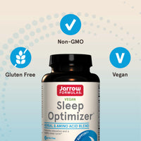 Thumbnail for Jarrow Formulas® Sleep Optimizer, Herbal and Amino Acid Blend, 60 Count, Up to a 30 Day Supply