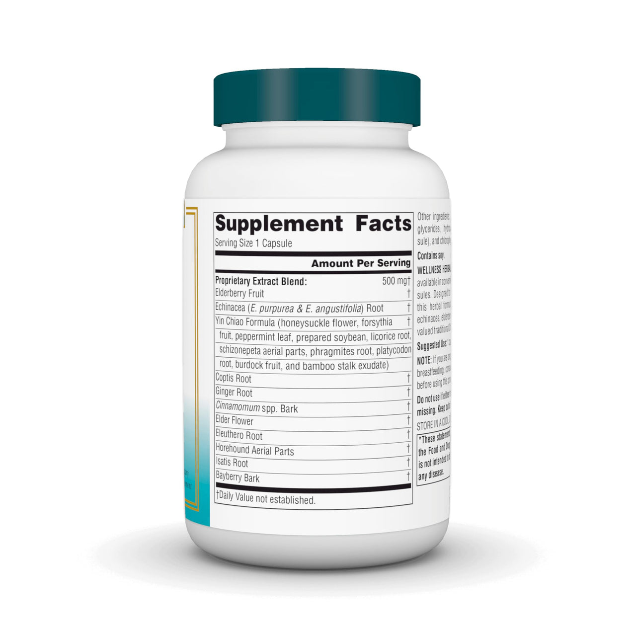 Source Naturals Wellness Herbal Resistance - Echinacea, Coptis & Yin Chiao Immune Support* - 120 Capsules