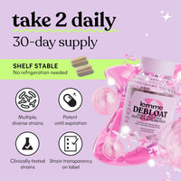 Thumbnail for Lemme Debloat 3-in-1 Prebiotic, Probiotic & Digestive Enzyme Capsules for Bloating & Gas Relief - 2 Clinically Studied Probiotics w/5 Digestive Enzymes to Improve Digestion, Women & Men, (60 Count)