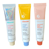 Thumbnail for Glossier Balm Dotcom Trio Mango, Birthday, Coconut Size: 0.5 fl oz / 15 ml