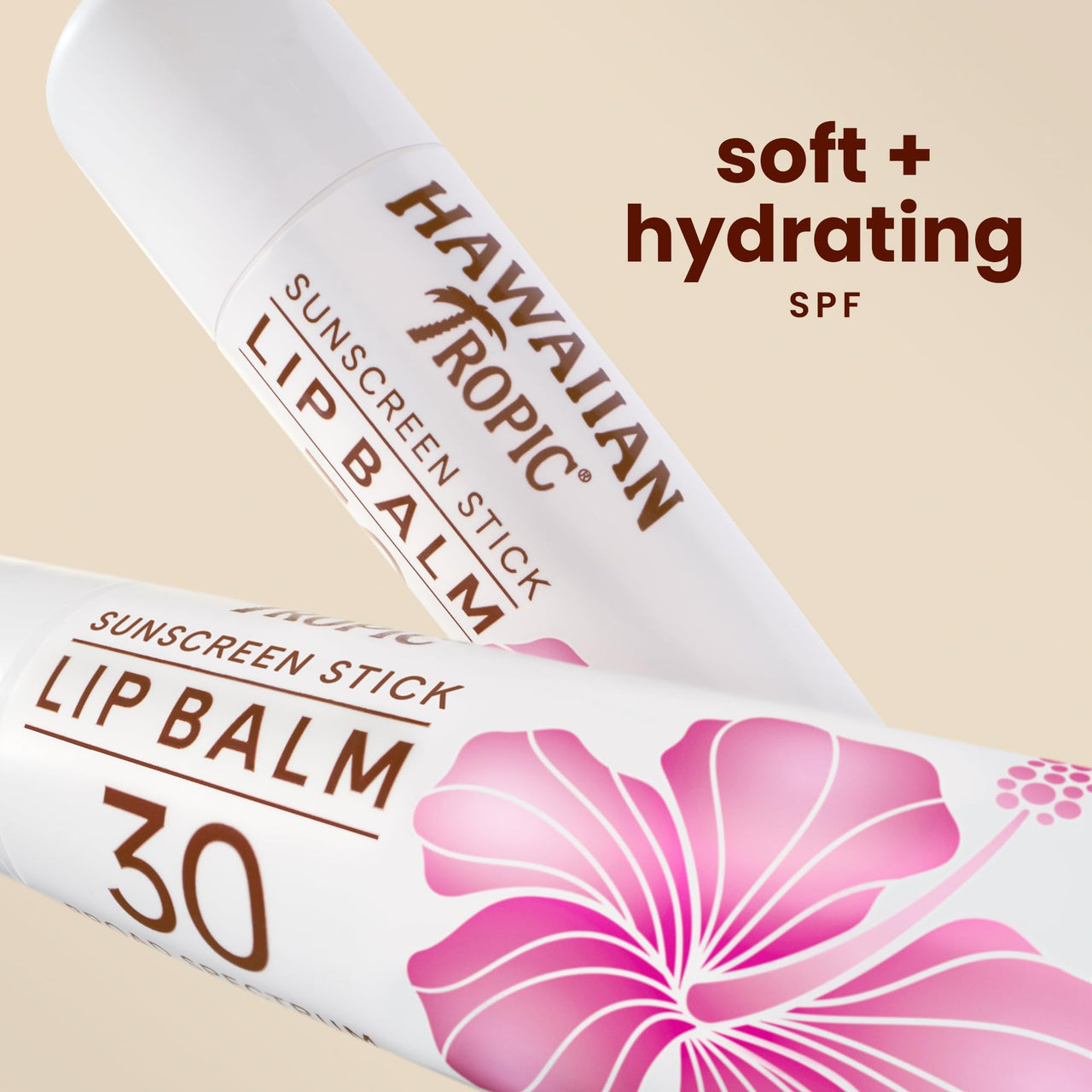 Hawaiian Tropic Tropical Lip Balm SPF 30 | SPF Lip Balm, Beach Essentials, Travel Sunscreen for Lips, Beach Necessities, Summer Essentials, Sunblock for Lips, Sun Protection, 0.14oz (Pack of 10)