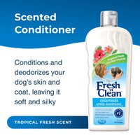 Thumbnail for PetAg Fresh ’n Clean Oatmeal ’n Baking Soda Conditioner, Tropical Fresh Scent - 18 oz - Gently Cleans, Soothes & Deodorizes Dogs with Vitamin E & Aloe Vera - Soap Free
