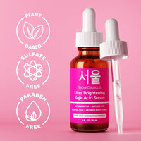 Thumbnail for SeoulCeuticals Korean Skin Care Kojic Acid Serum Alpha Arbutin Serum – Dark Spot Remover Corrector Glycolic Acid Serum + Salicylic Acid K Beauty 1oz