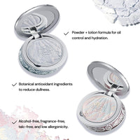 Thumbnail for Flower Knows Shell's Jewel Collection Baked Powder,Makeup & Setting Pressed Powder Compact with Mirror and Puff,Smooth Translucent Oil-Control Pore Blurring,0.32 Oz(01 Cloudy Blue)