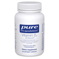 Thumbnail for Pure Encapsulations Vitamin D3 VESIsorb | Supplement to Support Bones, Heart, Colon, Breast Health, and Enhanced Vitamin D Absorption* | 60 Caplique Capsules