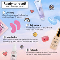 Thumbnail for grace & stella Award Winning Skin Care Set - Gift Set for Women - Travel Essentials with Under Eye Masks, Serum, Cleanser, Lip Balm - Holiday Gift for Mom - Vegan Cruelty-Free Self Care