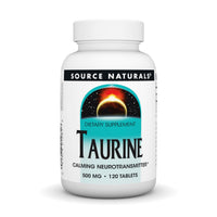 Thumbnail for Source Naturals Taurine Calming Neurotransmitter* 500 mg Tabs, 120 ct