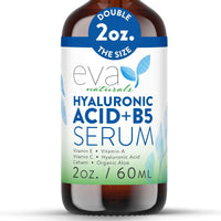 Thumbnail for Eva Naturals Hyaluronic Acid + B5 Serum for Face – Ultra Hydrating Vitamin C & B5 Facial Serum for Deep Moisturizing, Wrinkle & Dark Spot Treatment, Skin Firming & Renewal