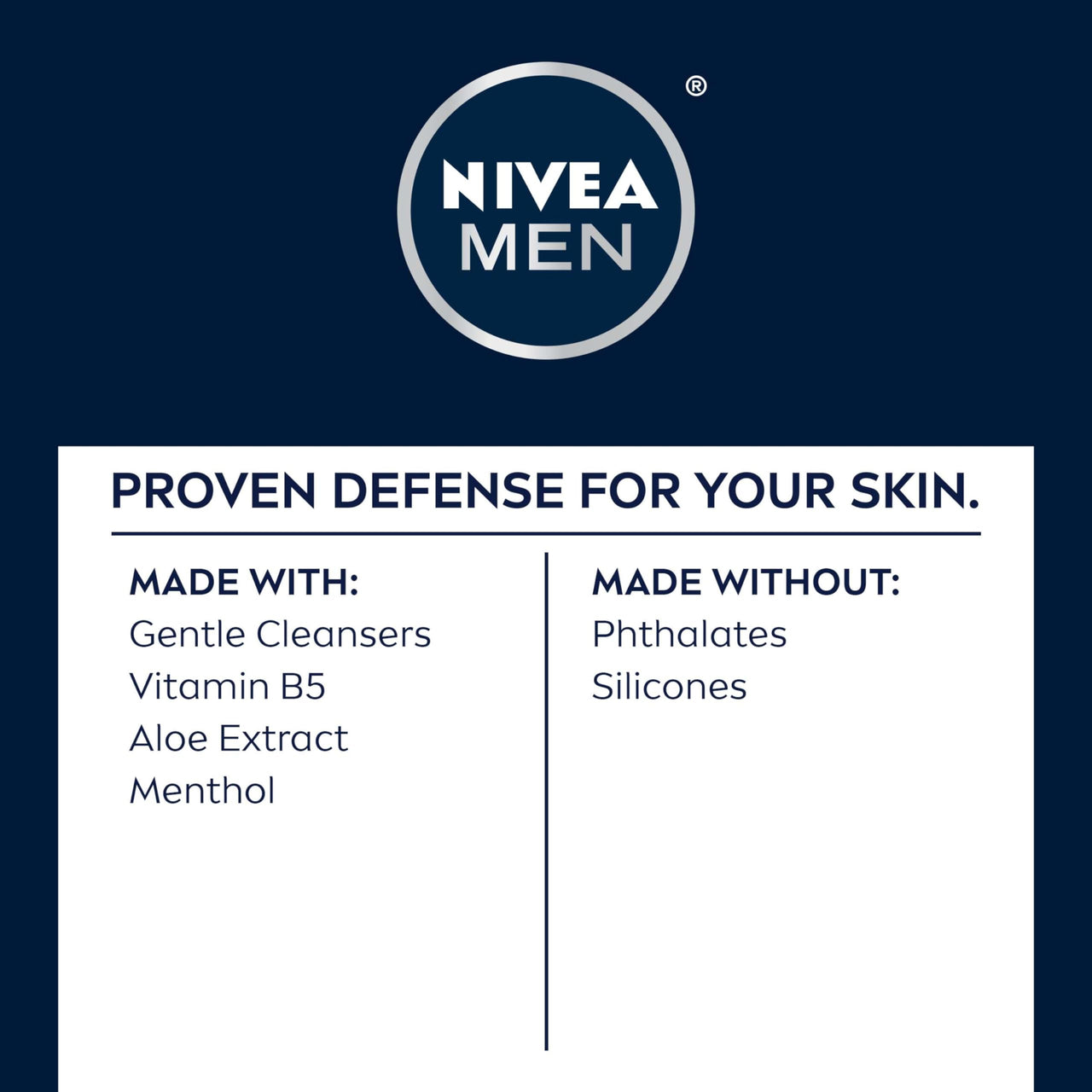 NIVEA MEN Maximum Hydration Face Wash, Face Wash with Provitamin B5 and Aloe Vera, Refreshes and Cleanses without Drying, 5 Fl Oz Tube