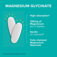 Thumbnail for Qunol Magnesium Glycinate 300mg, 100% Glycinate Chelated Magnesium Supplement, 90ct Tablets