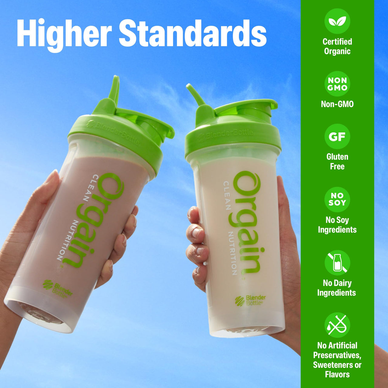 Orgain Organic Vegan Protein Powder, Creamy Chocolate Fudge - 21g Plant Protein, 6g Prebiotic Fiber, Low Carb, No Lactose Ingredients, No Added Sugar, Non-GMO, 10 Single Serve Individual Packets