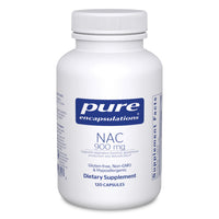 Thumbnail for Pure Encapsulations NAC 900 mg - N-Acetyl Cysteine Amino Acid Supplement for Lung & Immune Support, Liver & Antioxidants* - 120 Capsules