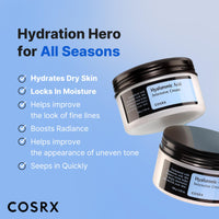 Thumbnail for COSRX Hyaluronic Acid Moisturizing Cream, Long-lasting Hydration, Rich Moisturizer for Sensitive Skin 3.52 oz / 100g, Korean Skin Care, Animal Testing Free, Parabens Free