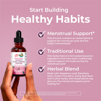 Thumbnail for MaryRuth Organics USDA Organic Women's Wellness Liquid Herbal Supplements | Includes Stinging Nettle, Raspberry Leaf, Eleuthero Root, Chaste Tree Berry | Menstrual Support | Non-GMO, Vegan