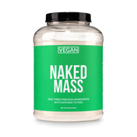 Thumbnail for NAKED Vegan Mass - Natural Vegan Weight Gainer Protein Powder - 1,230 Calories, NSF Certified, Non-GMO, Soy & Gluten Free, No Artificial Ingredients - 8LB Bulk - 11 Servings