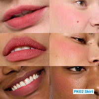 Thumbnail for fwee Blurry Pudding Pot | Airbrushed Blush & Lip, Buildable & High Pigment, Long-lasting, Lightweight, Natural Soft Matte Finish, Satin Finish Blurring Blush - Skirt (Peachy Pink) | 0.17 oz